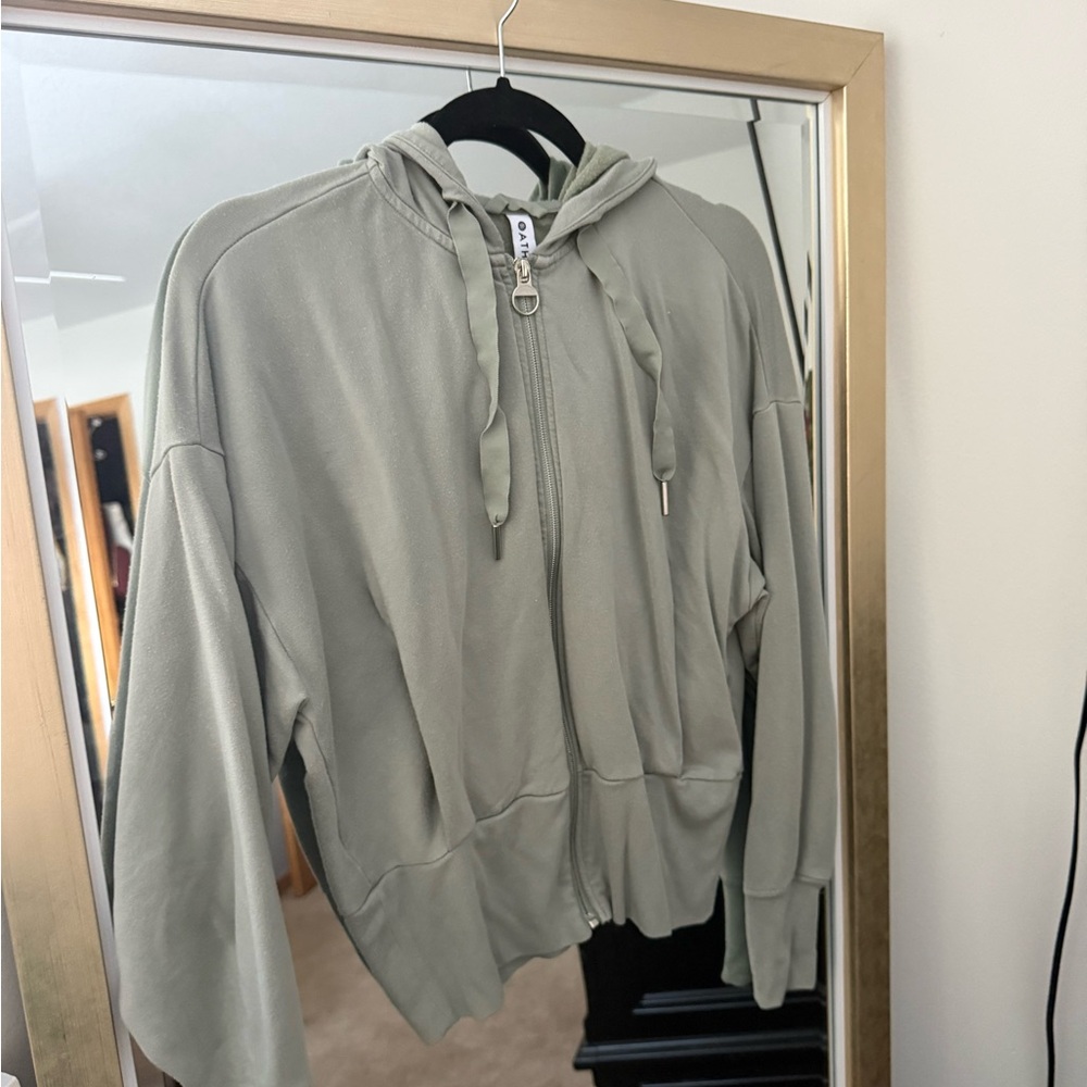 Women’s Athleta Green Hoodie Sweater